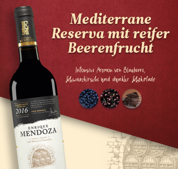 Enrique Mendoza Cabernet/Shiraz Reserva 2016
