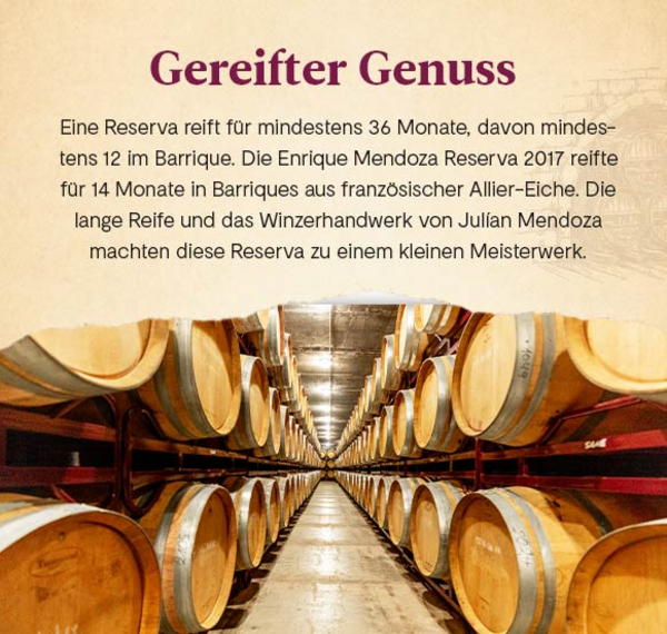Enrique Mendoza Cabernet/Shiraz Reserva 2017