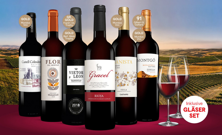 Paket Spanien-Spezialist Rotwein Vinos, Vinos |