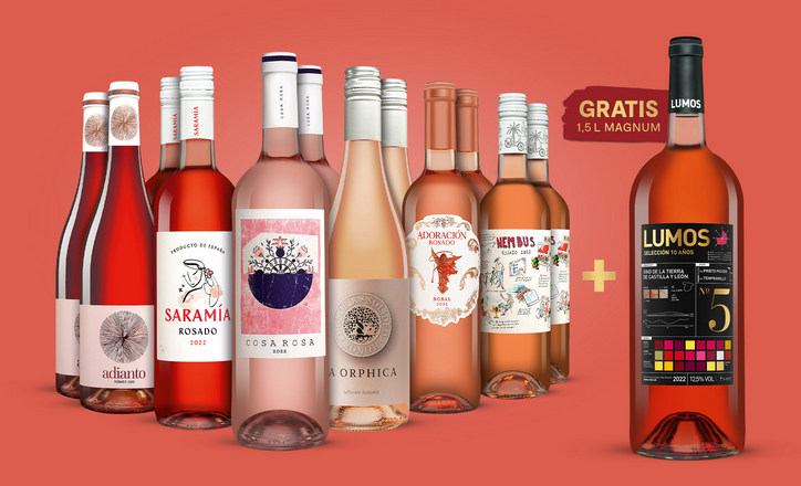 Rosé-Genießer-Paket + Magnum LUMOS Rosado | Vinos, Spanien-Spezialist