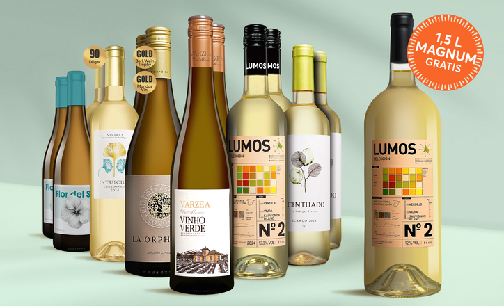 Weißwein-Genießer-Paket + Gratis-Magum Lumos No.2 Blanco 2024