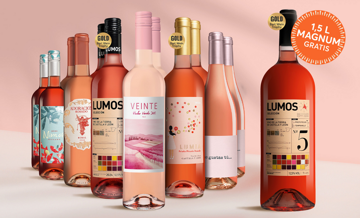 Rosé-Genießer-Paket + Gratis Magnum LUMOS No.5 2024