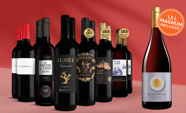 Rotwein-Topseller-Paket inkl. La Orphica Magnum