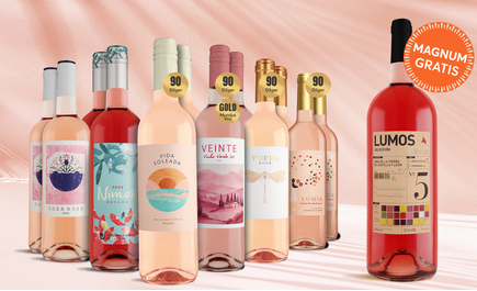 Rosépaket 6x2 + Gratis 1Fl. Lumos Rosado Magnum