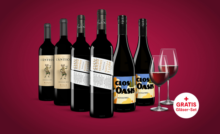 Vinos Rotwein Paket | Vinos, Spanien-Spezialist Nr.1