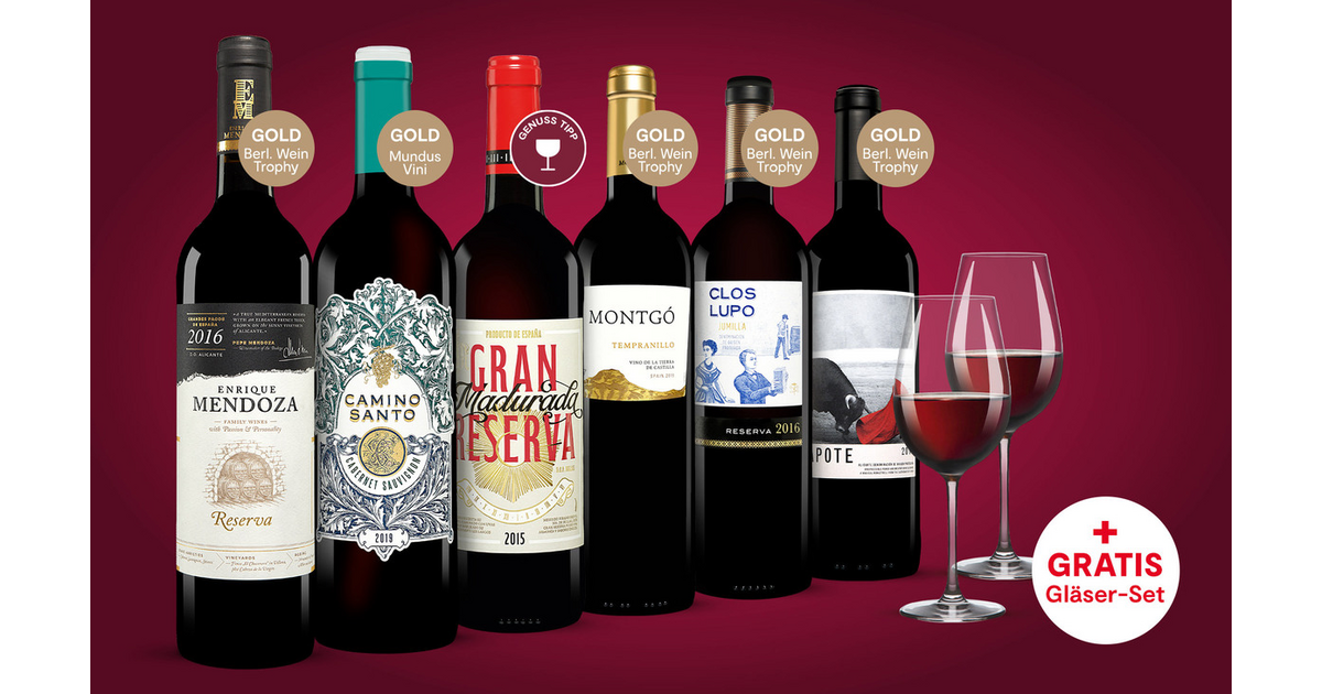 Vinos Rotwein Paket | Vinos, Spanien-Spezialist