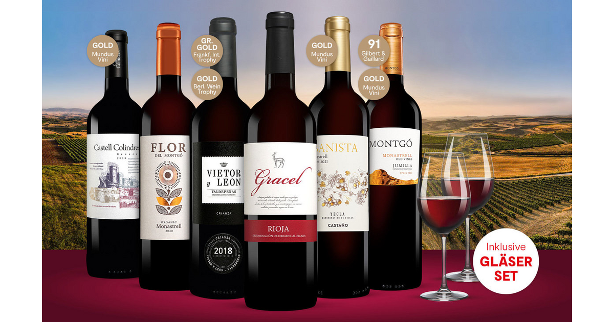 Vinos Rotwein Paket | Vinos, Spanien-Spezialist Nr.1