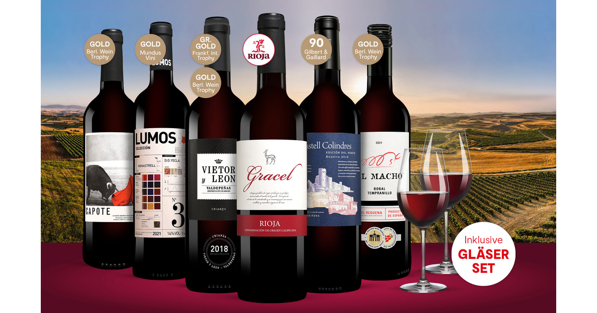 Vinos Rotwein Paket | Vinos, Spanien-Spezialist Nr.1