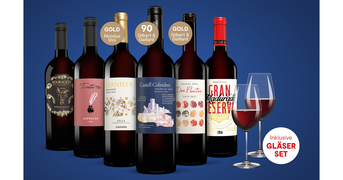 Vinos Rotwein Paket | Vinos, Spanien-Spezialist Nr.1
