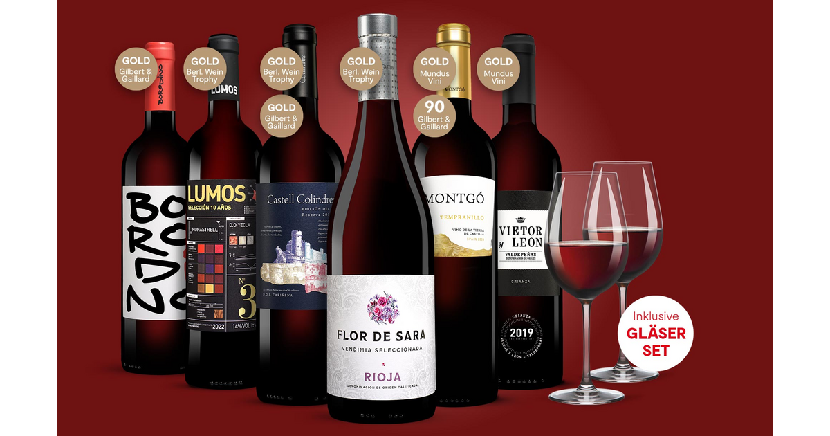Vinos Rotwein Paket | Vinos, Spanien-Spezialist Nr.1
