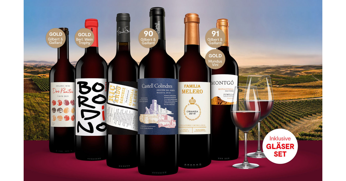 Vinos Rotwein Paket | Vinos, Spanien-Spezialist Nr.1