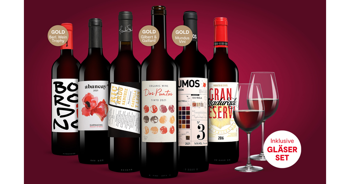 Paket Vinos, Vinos Spanien-Spezialist Rotwein |