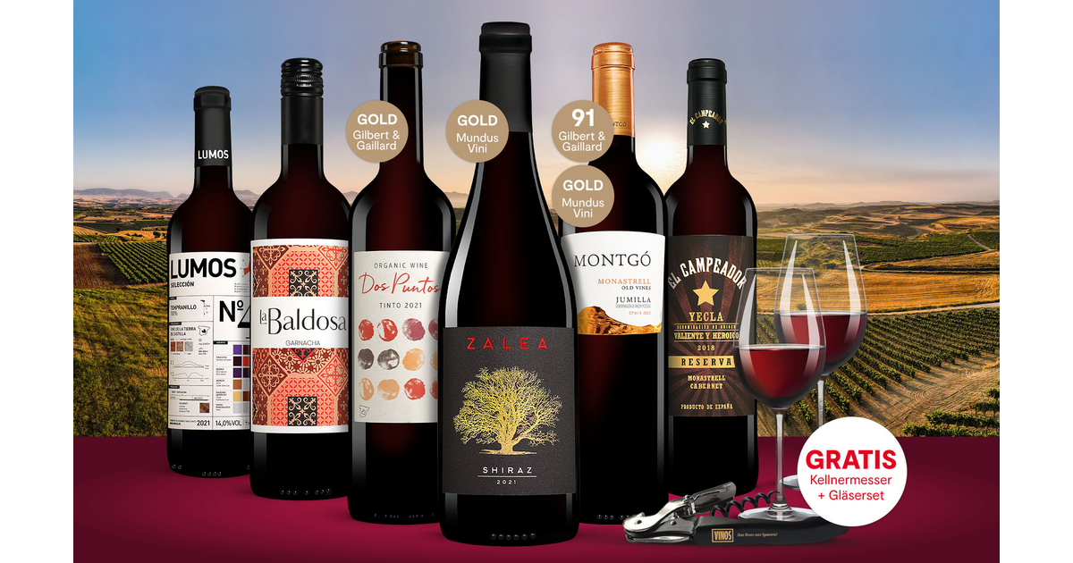 Vinos Rotwein Paket | Vinos, Spanien-Spezialist Nr.1