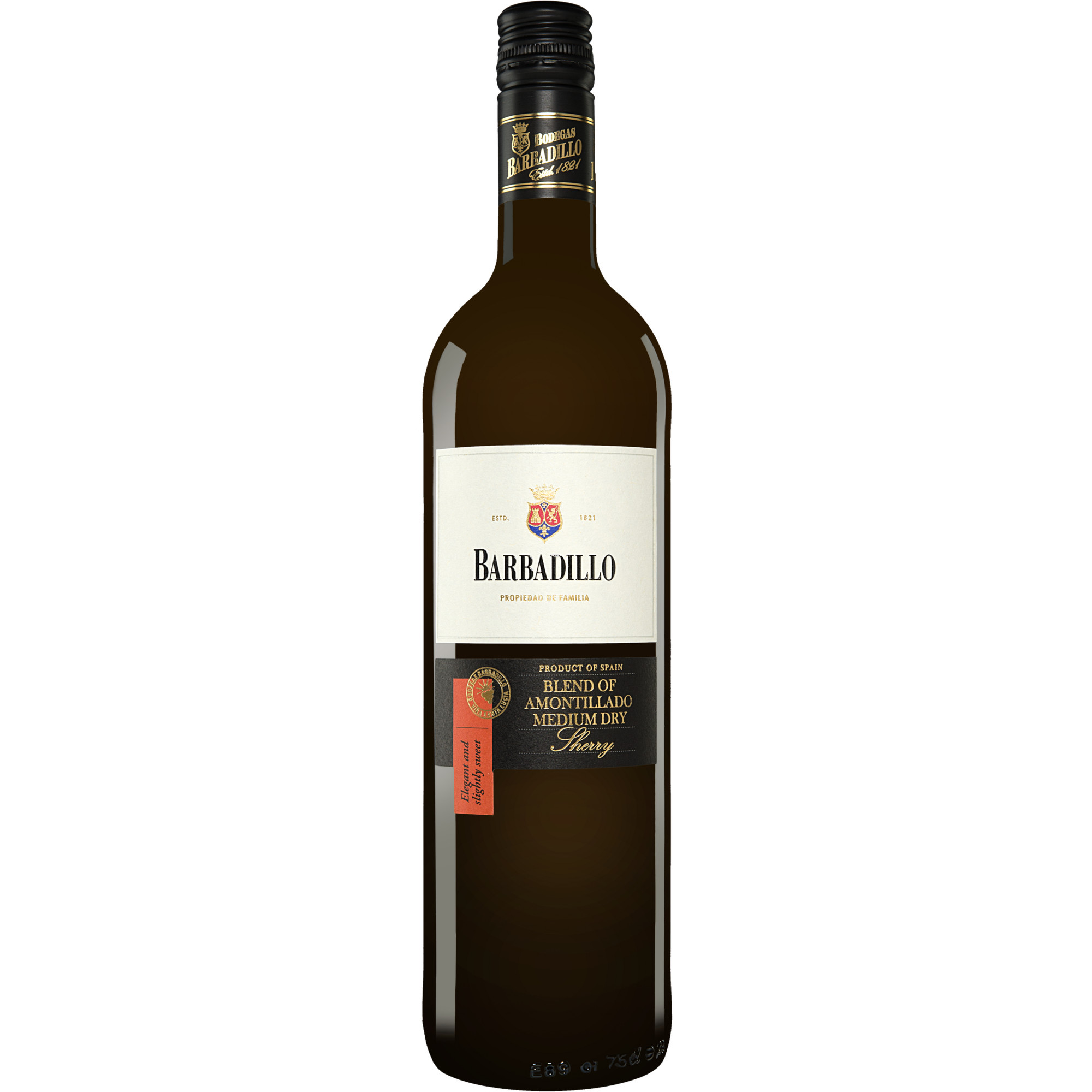 Image of Barbadillo Blend of Amontillado Medium Dry 0.75L 17.5% Vol. Halbtrocken aus Spanien