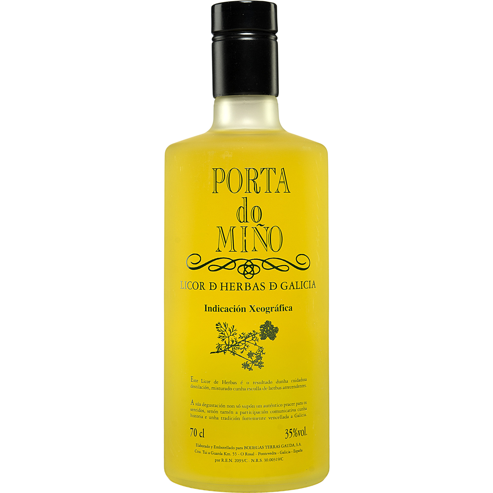 Terras Gauda Licor de Hierbas »Porta do Miño«  0.7L 35% Vol. Trocken aus Spanien