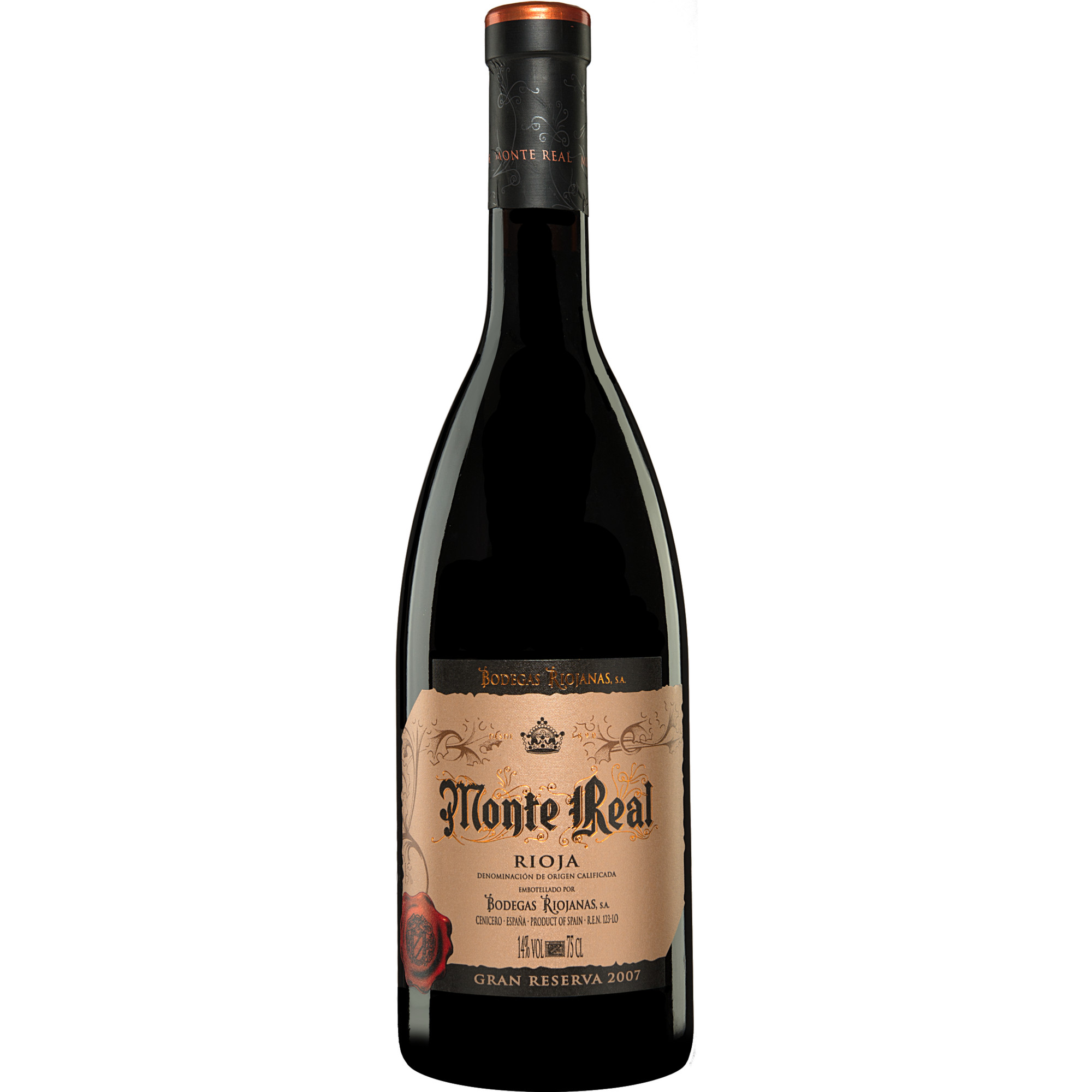 Monte Real  Gran Reserva 2007  0.75L 14% Vol. Rotwein Trocken aus Spanien Rotwein 17350 vinos DE