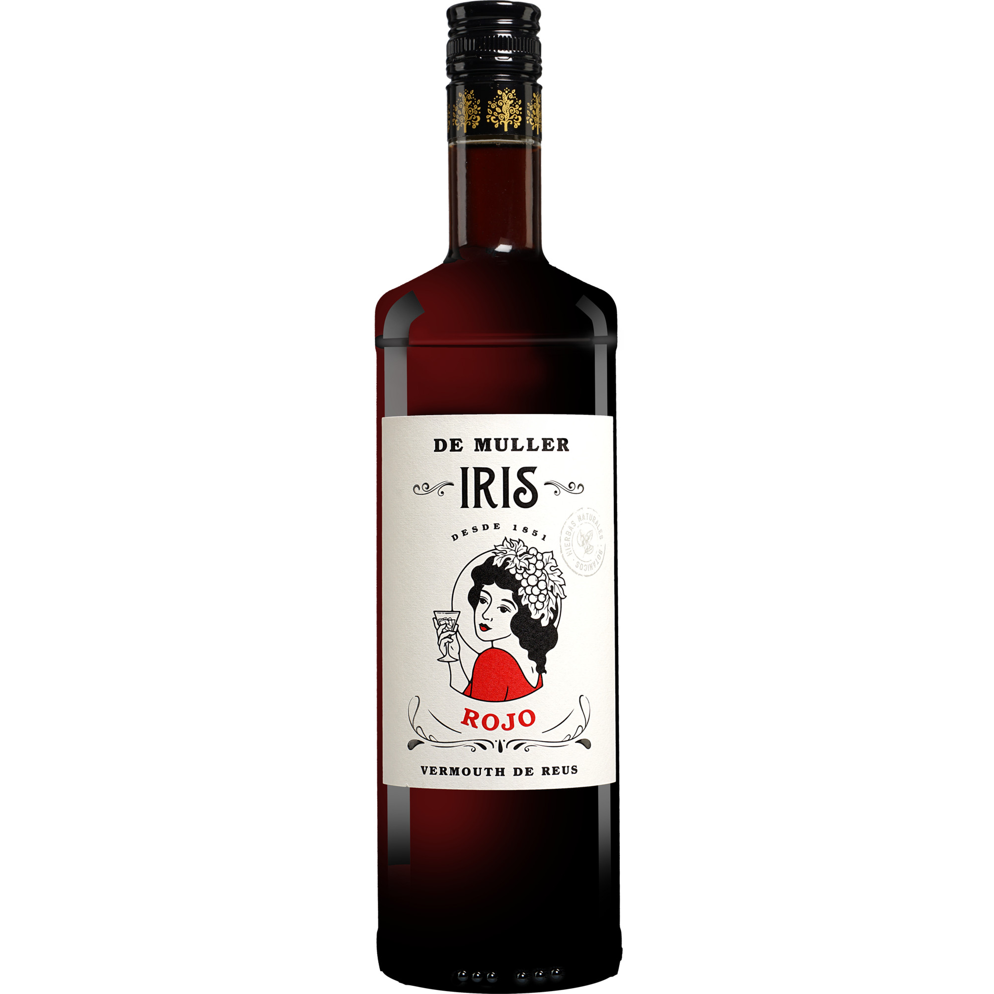 De Muller Vermut »Iris Rojo« - 1,0 L.  1L 16% Vol. Süß aus Spanien