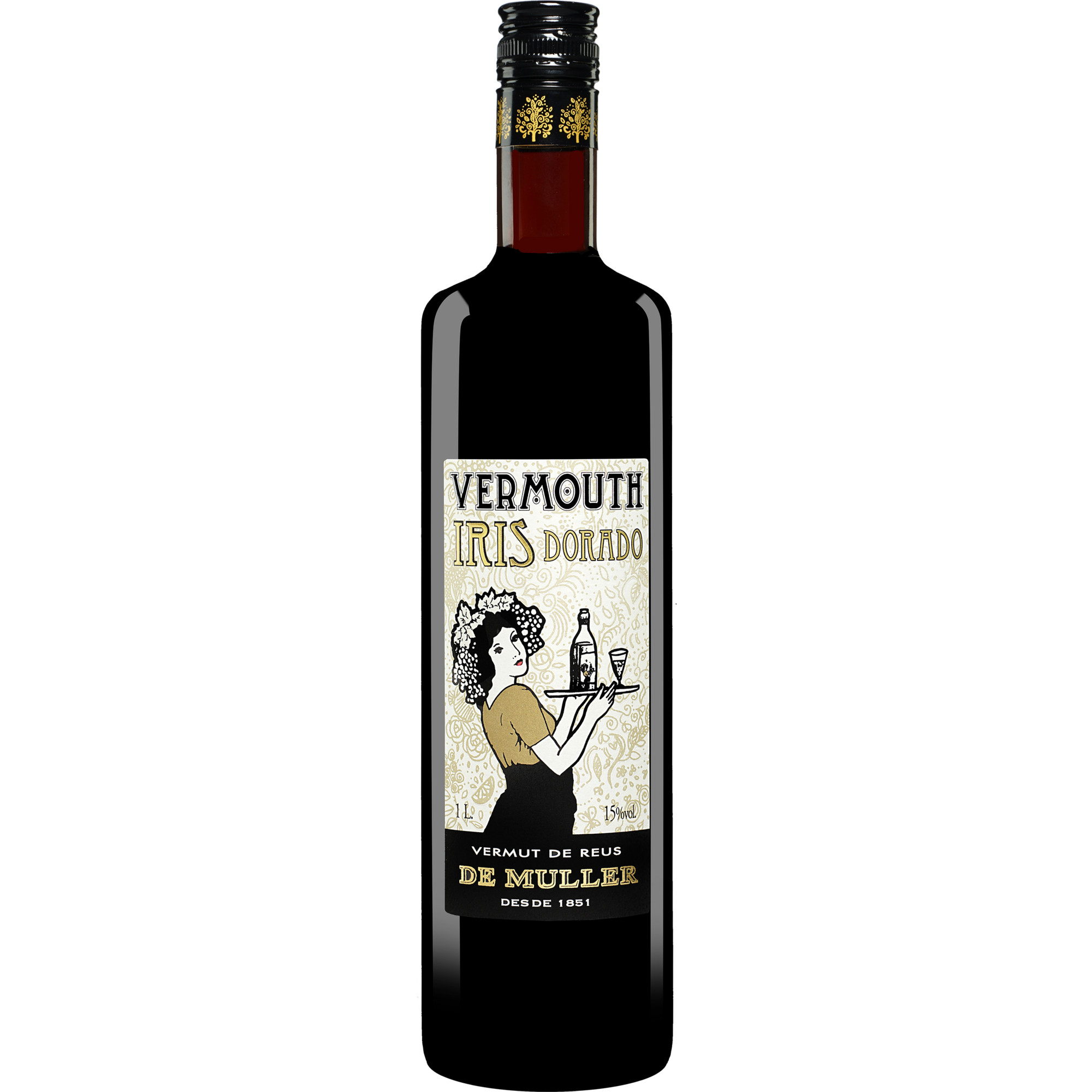 Image of De Muller Vermut »Iris Dorado« - 1,0 L. 1L 15% Vol. Süß aus Spanien