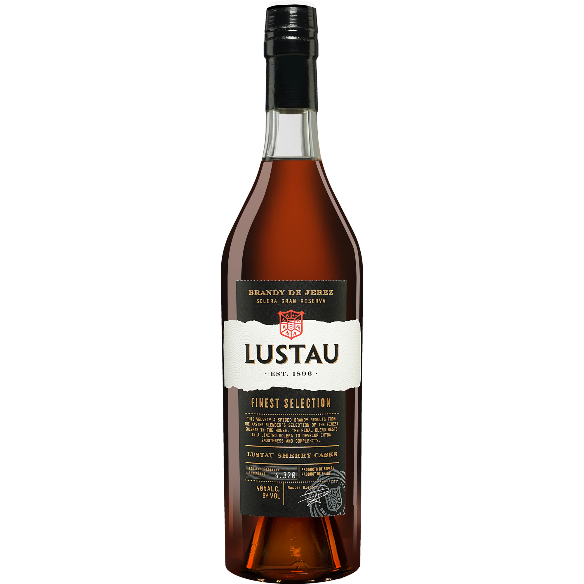 Brandy Lustau Solera Gran Reserva »Finest Selection« - 0,7 L.  0.7L 40% Vol. Brandy aus Spanien