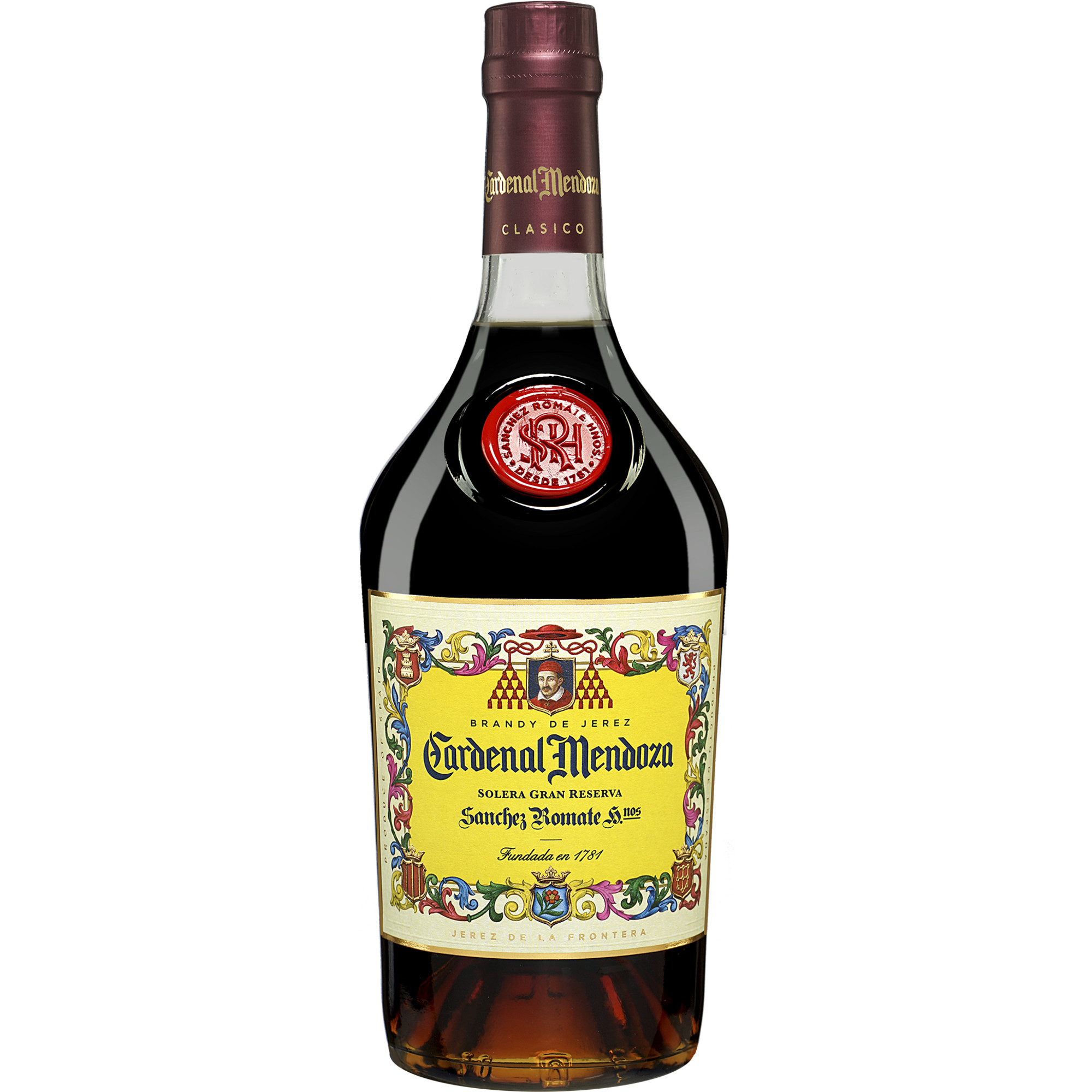 Image of Brandy Cardenal Mendoza Solera Gran Reserva - 0,7 L. 0.7L 40% Vol. Brandy aus Spanien