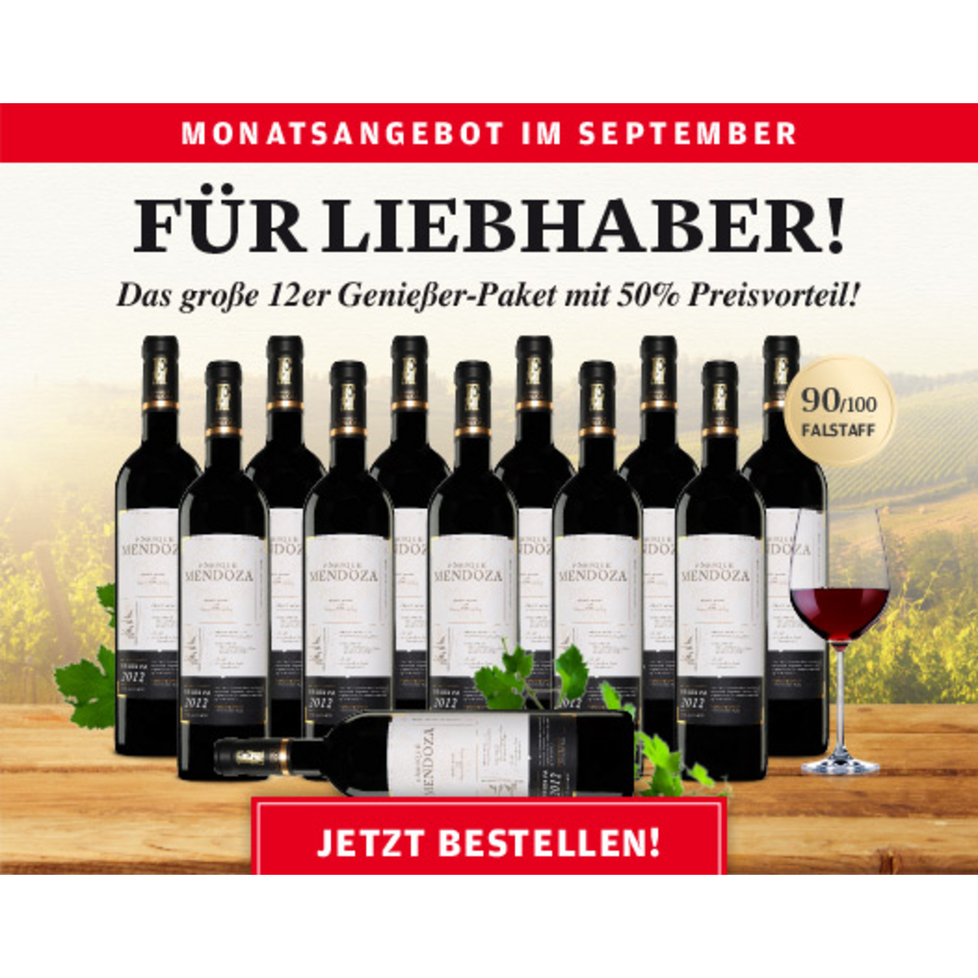 Enrique Mendoza Cabernet/Shiraz Reserva 2012 - 12er Monatsangebot September 2016  9L 14% Vol. Trocken Weinpaket aus Spanien 20695 vinos DE