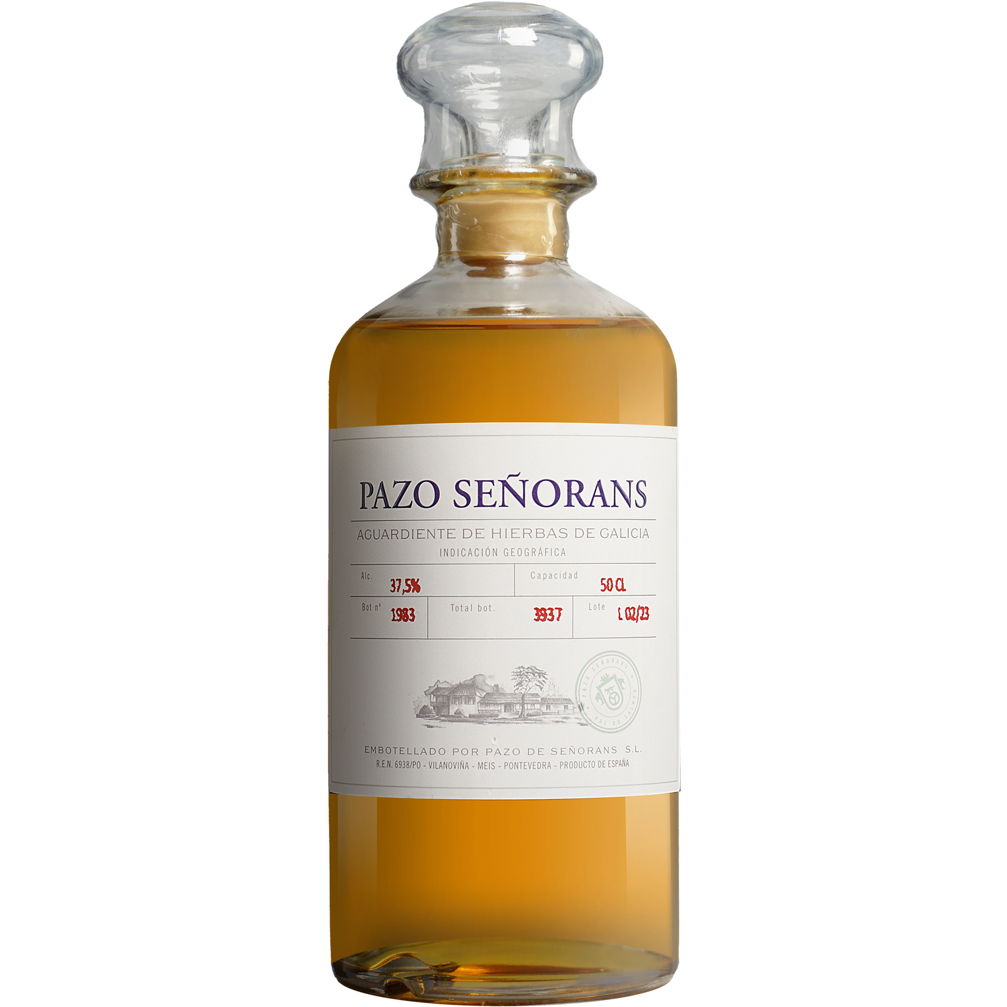 Image of Pazo de Señorans Orujo Hierbas 0.5L 37.5% Vol. aus Spanien