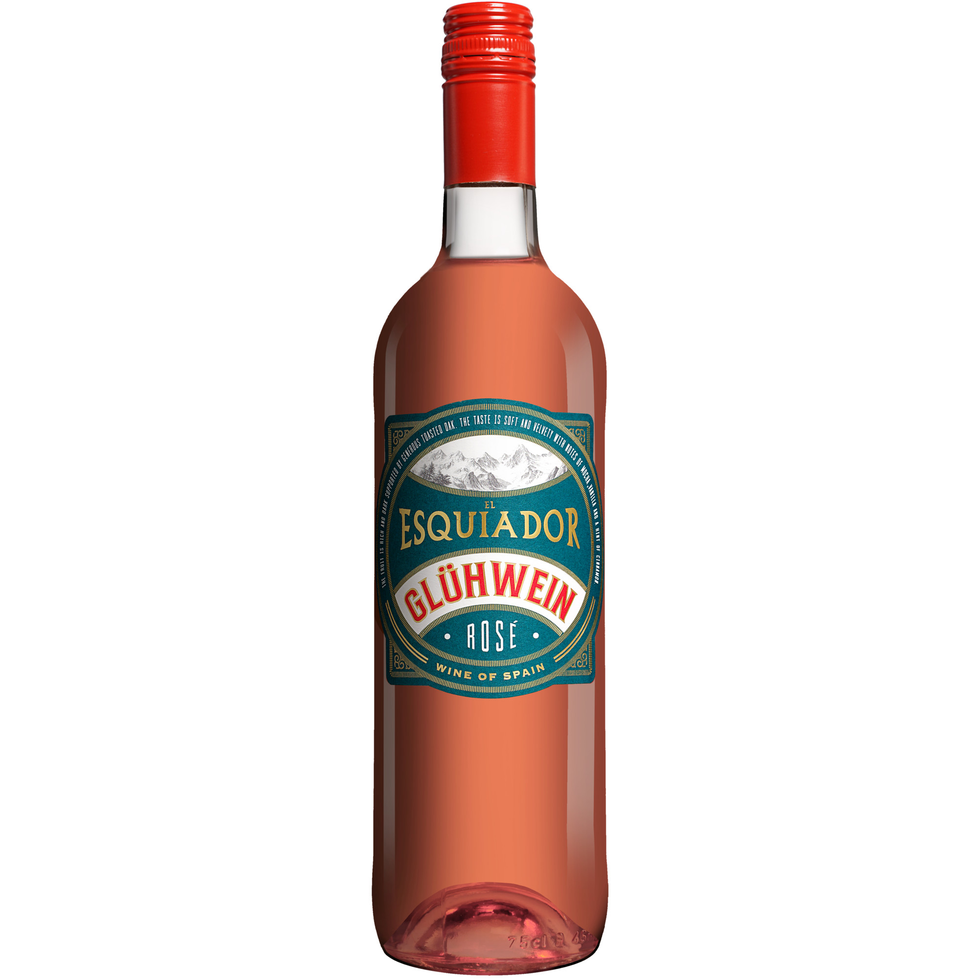 El Esquiador Winzerglühwein Rosado  0.75L 10% Vol. aus Spanien Weinahnget 21915 vinos DE