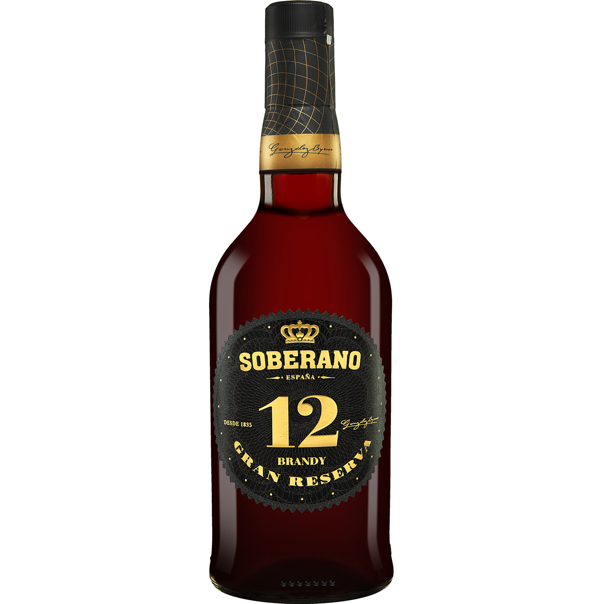 Image of Brandy González Byass »Soberano« 12 Jahre - 0,7 L. Gran Reserva 0.7L 38% Vol. Brandy aus Spanien