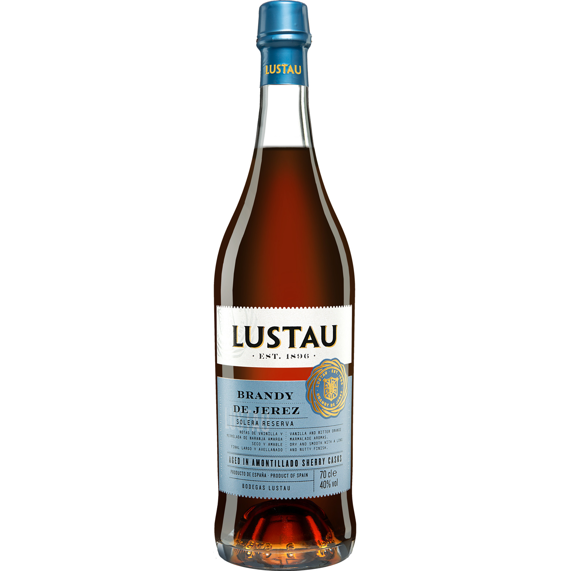 Brandy Lustau Solera Reserva - 0,7 L.  0.7L 40% Vol. Brandy aus Spanien