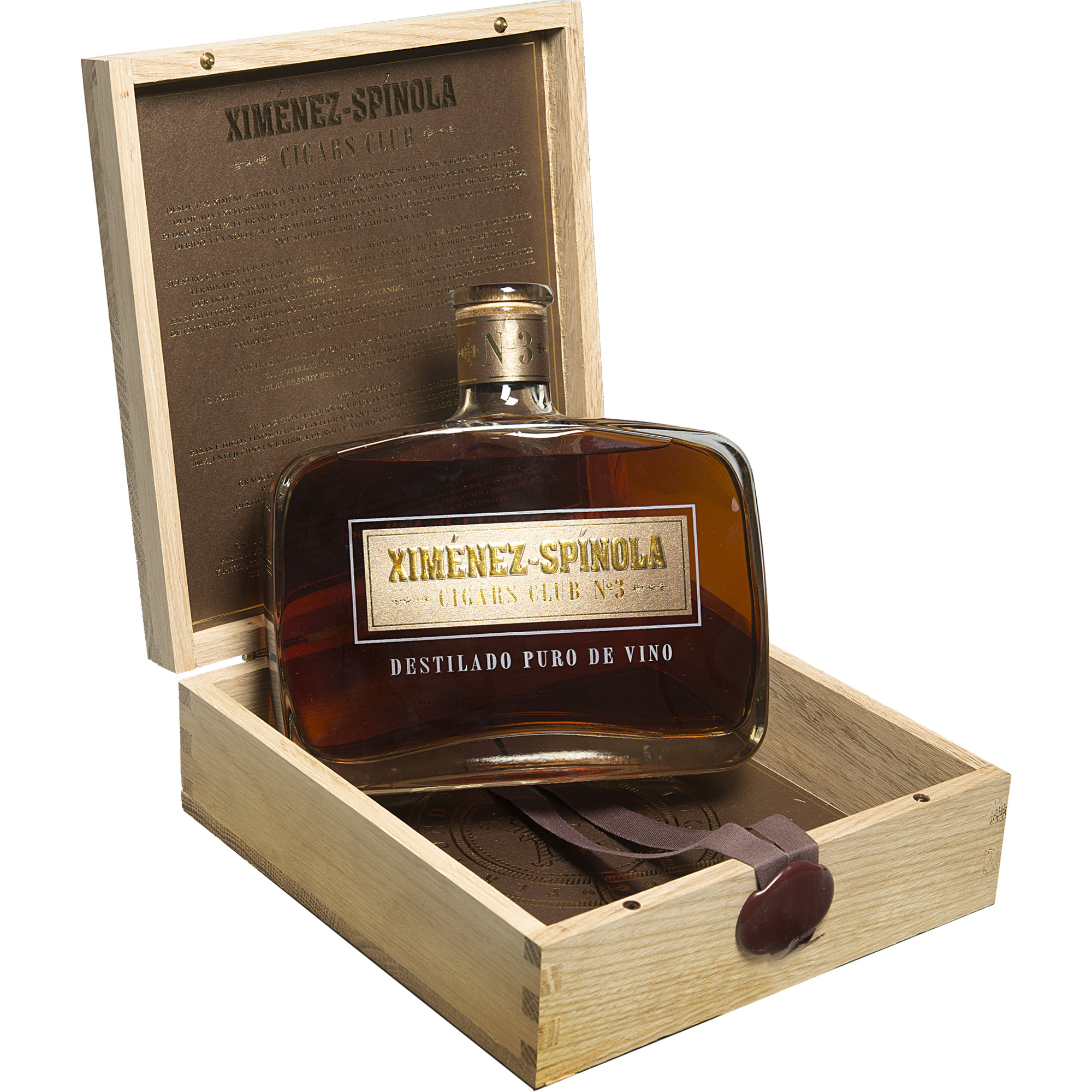 Image of Ximénez-Spínola Brandy Cigars Club No. 3 0.7L 46.1% Vol. Brandy aus Spanien