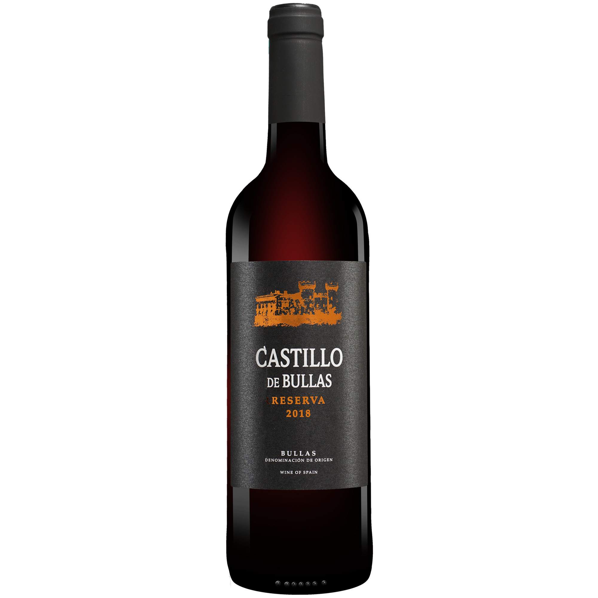 Castillo de Bullas Reserva 2018  0.75L 14.5% Vol. Rotwein Trocken aus Spanien Rotwein 23105 vinos DE