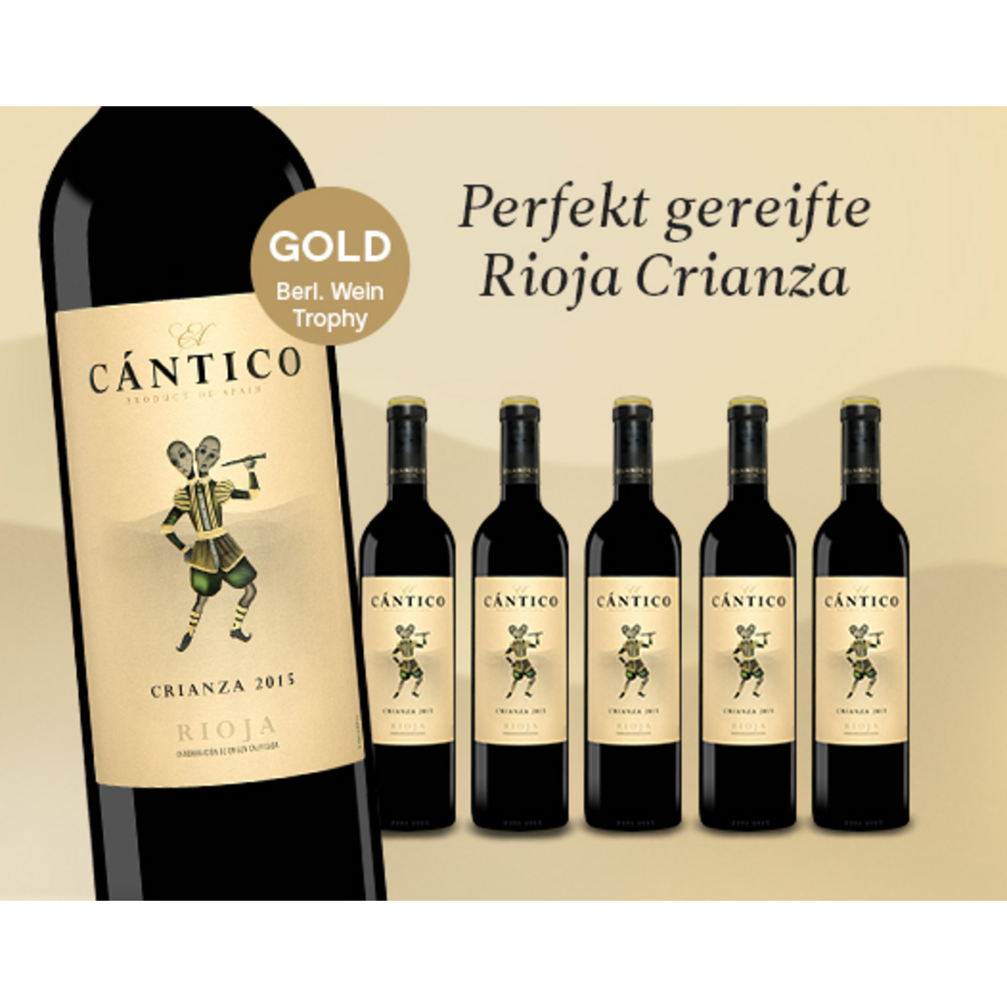 E*Special - El Cántico Crianza 2015  4.5L 14.5% Vol. Trocken Weinpaket aus Spanien 25167 vinos DE