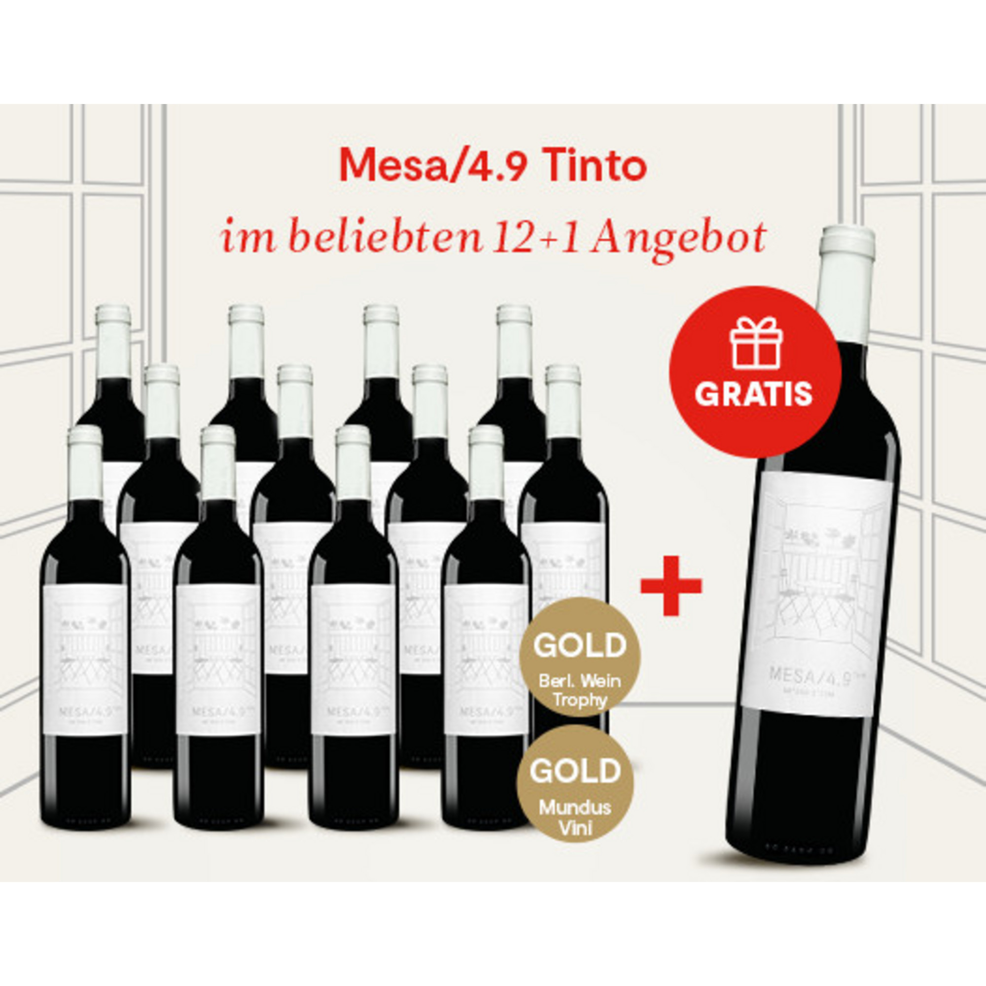 E*Special - Mesa/4.9 Tinto  9.75L 14.5% Vol. Trocken Weinpaket aus Spanien 25311 vinos DE