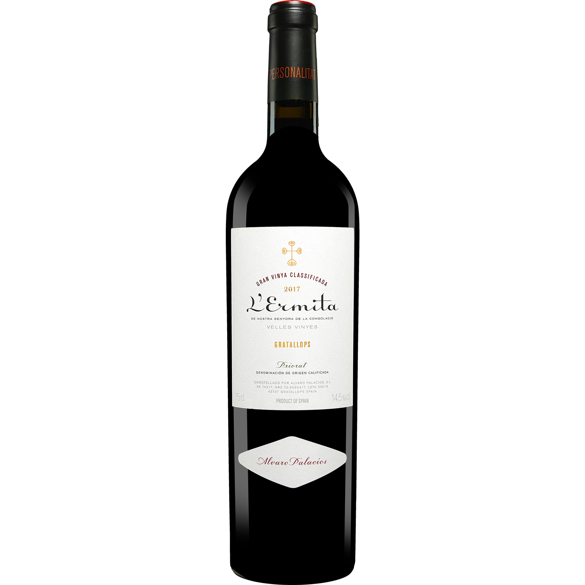 Palacios Priorat L'Ermita 2017  0.75L 14.5% Vol. Rotwein Trocken aus Spanien