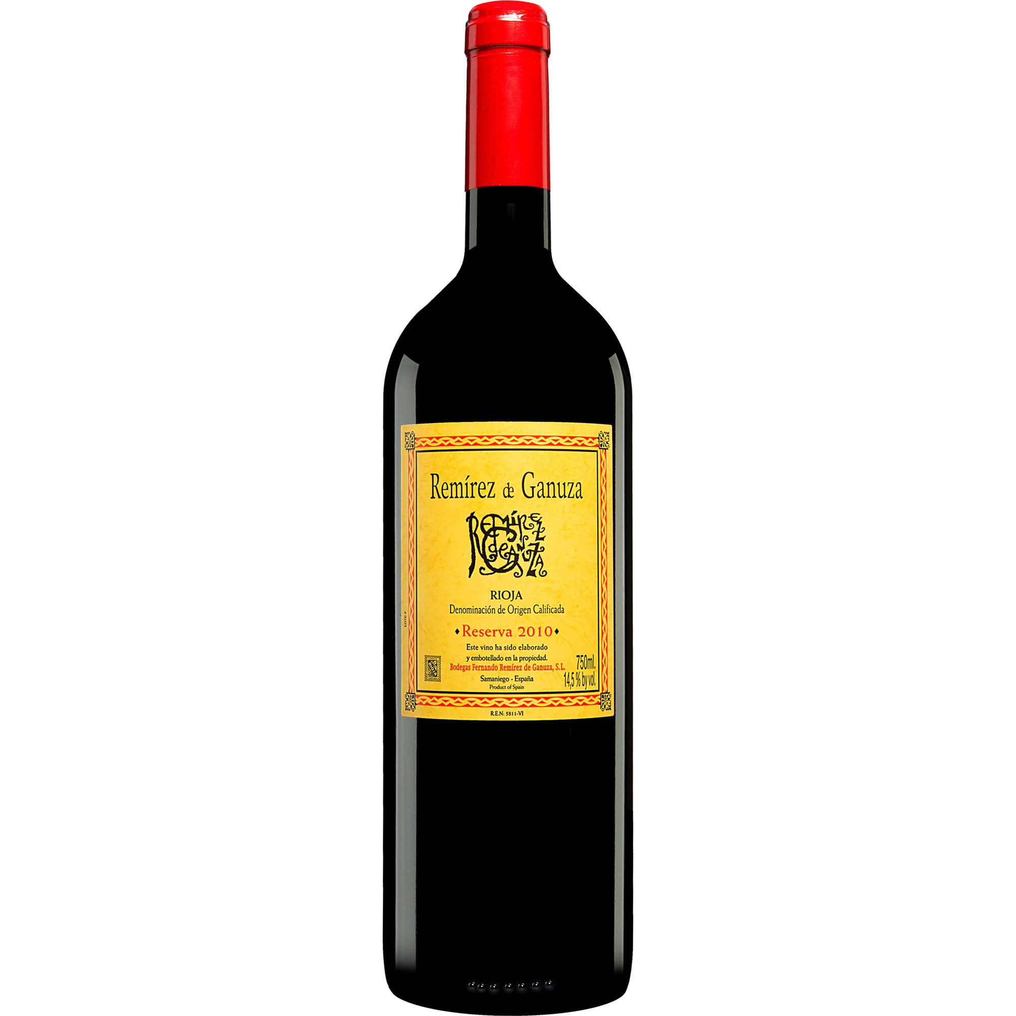 Remírez de Ganuza Reserva 2010  014.5% Vol. Rotwein Trocken aus Spanien