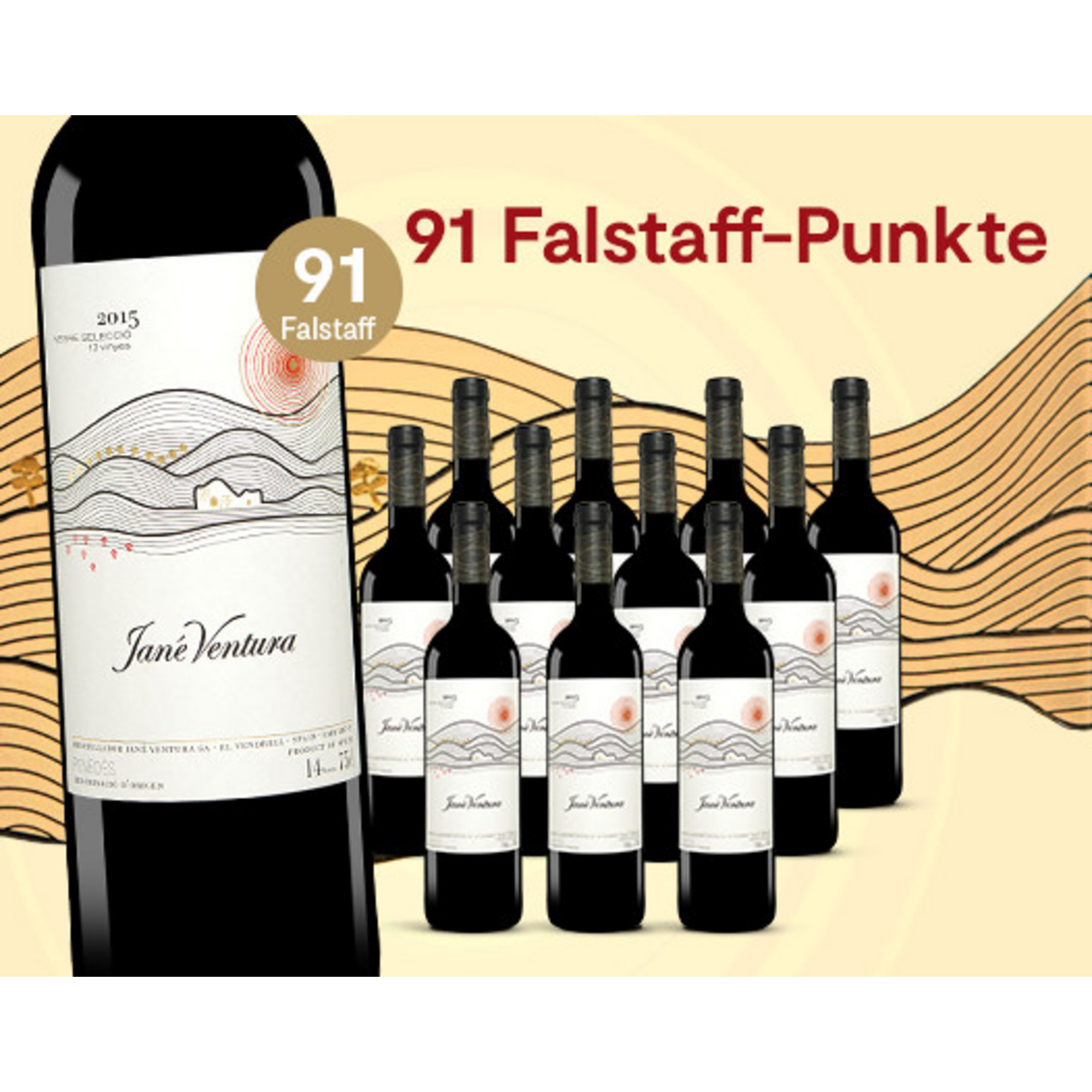 E*Special - Jané Ventura Negre Selecció 2015  9L 14% Vol. Trocken Weinpaket aus Spanien 25897 vinos DE