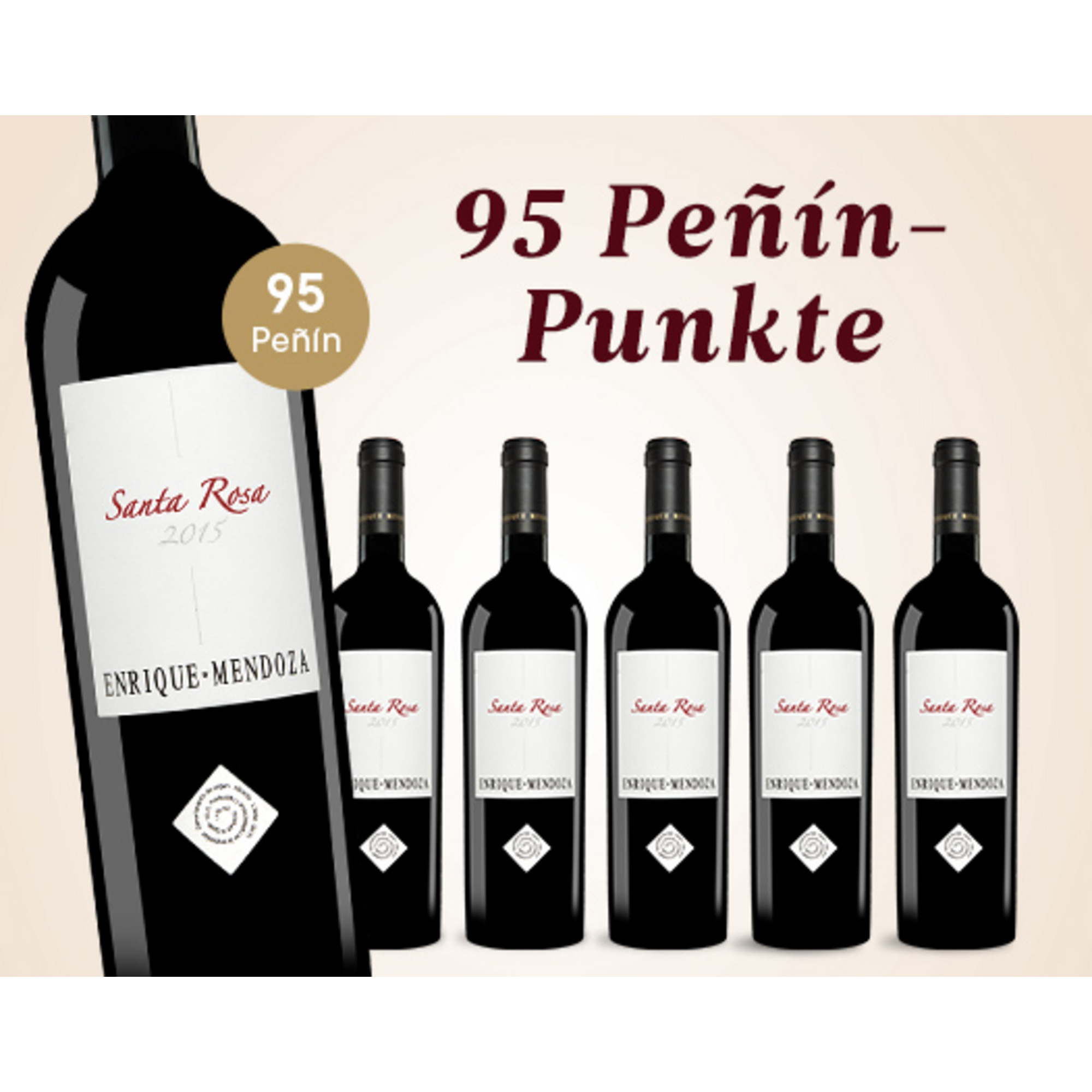 E*Special - Enrique Mendoza Santa Rosa 2015  4.5L 14% Vol. Trocken Weinpaket aus Spanien 26330 vinos DE