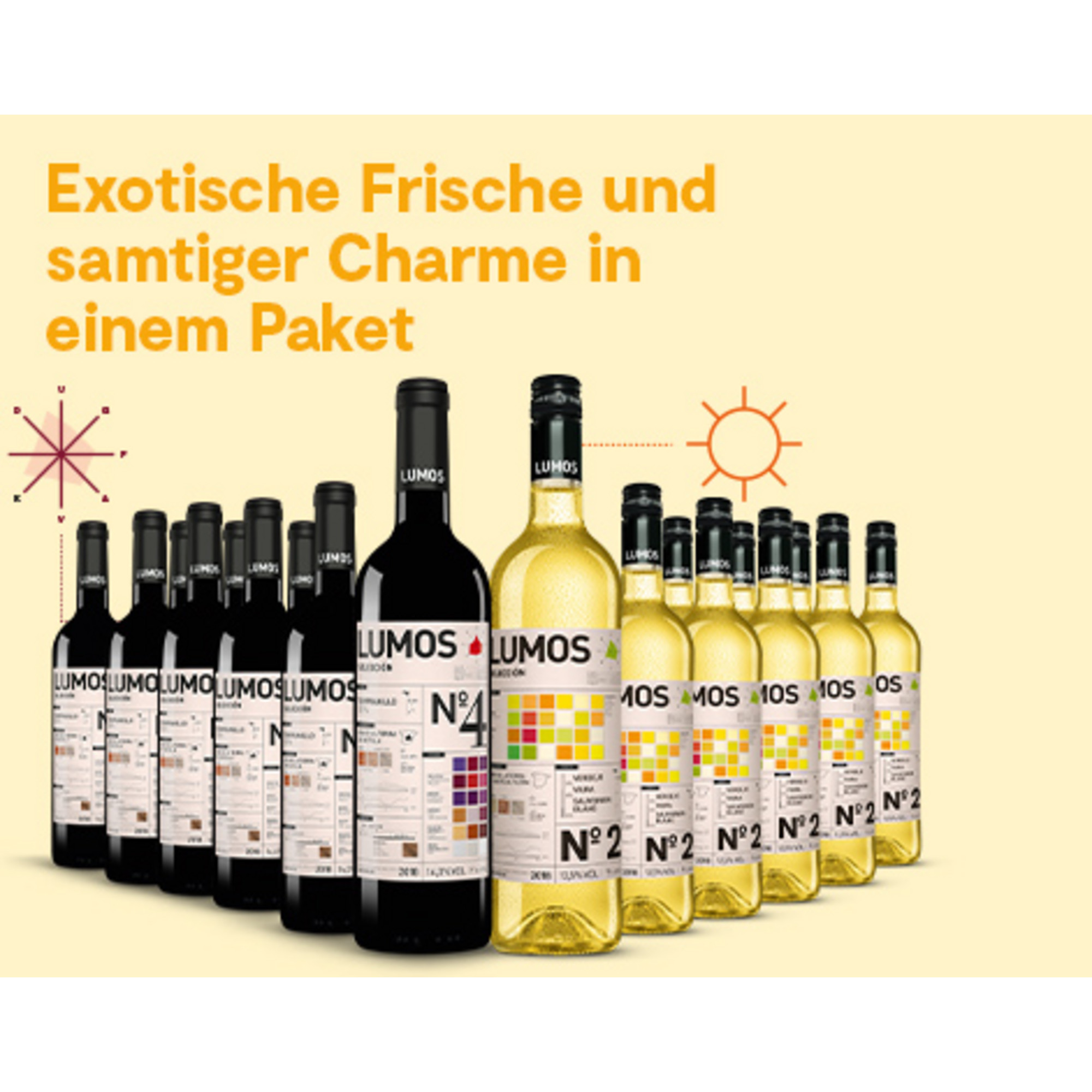 Lumos-Sommer-Paket - Monatsweine Juli  13.5L Trocken Weinpaket aus Spanien 27486 vinos DE