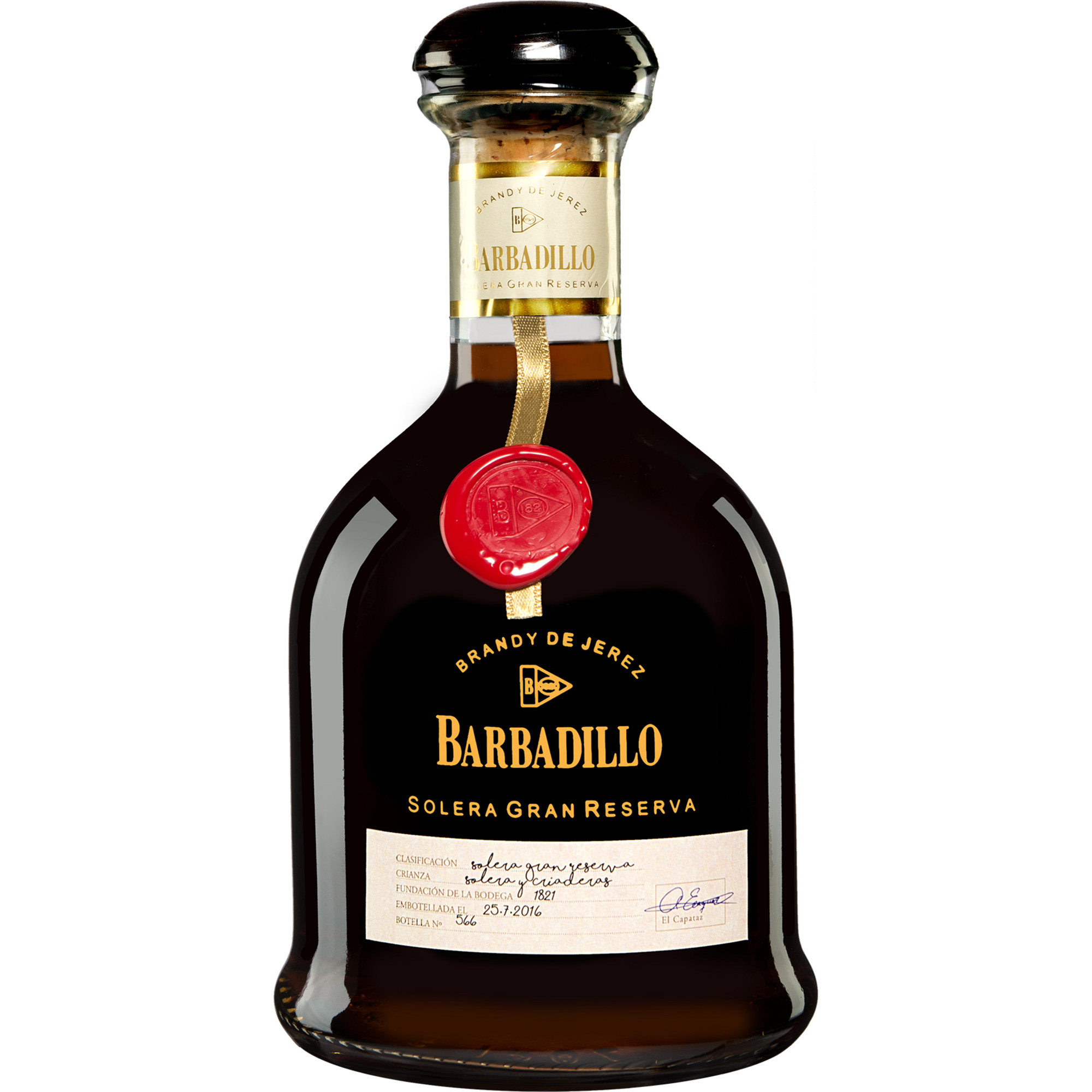 Brandy »Barbadillo« Solera Gran Reserva - 0,7 L.  0.7L 40% Vol. Brandy aus Spanien