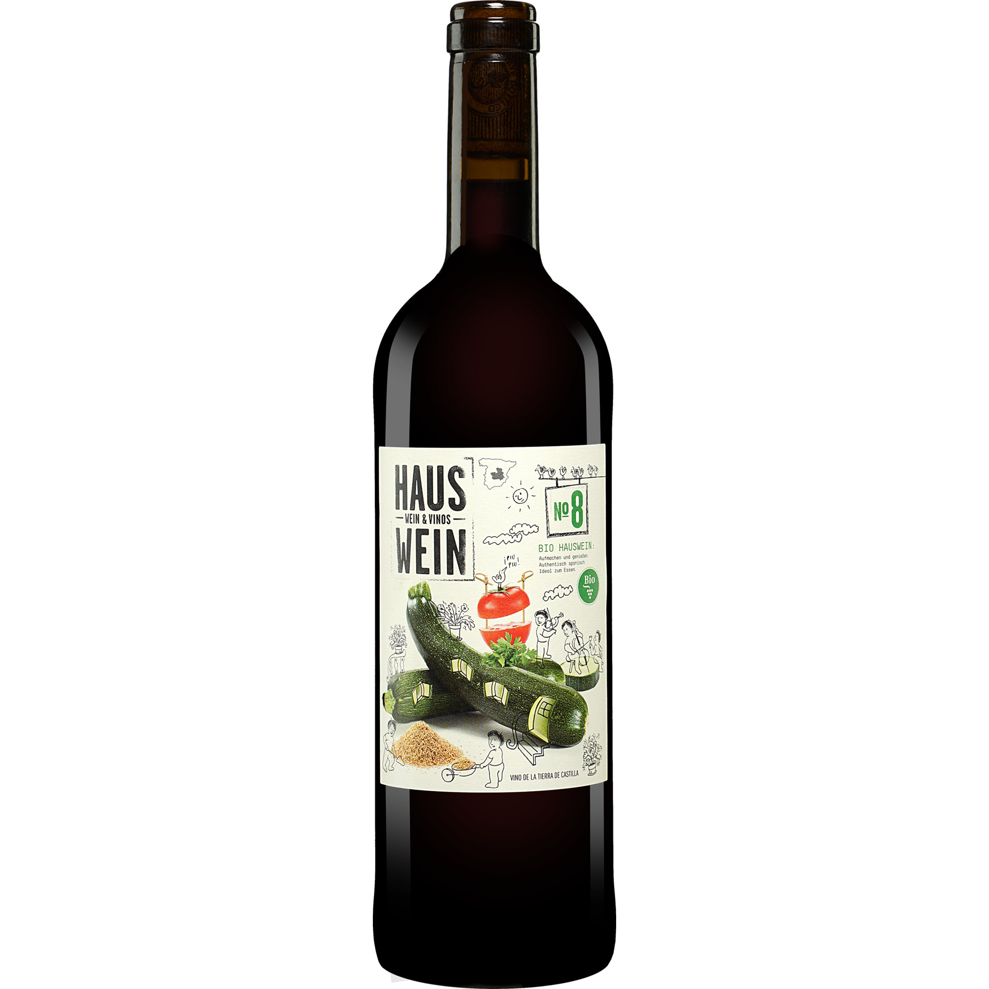 Hauswein Nr. 8 Tinto Bio  0.75L 13% Vol. Rotwein Trocken aus Spanien