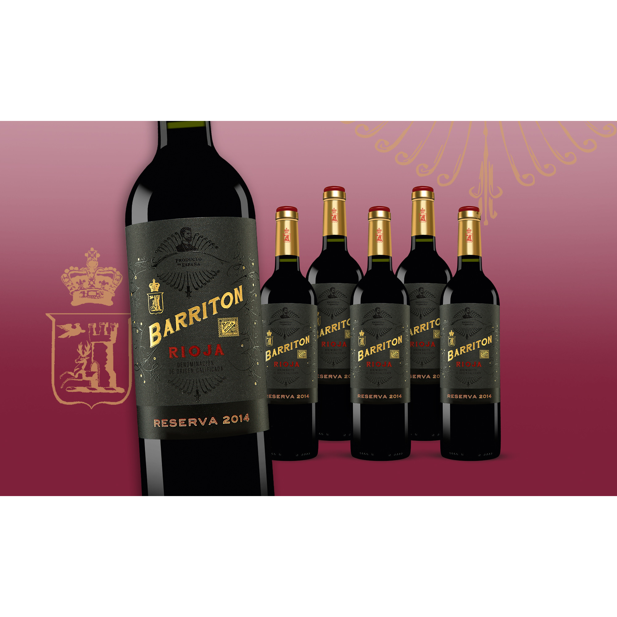 Barriton Reserva 2014  4.5L 13.5% Vol. Trocken Weinpaket aus Spanien 29682 vinos DE