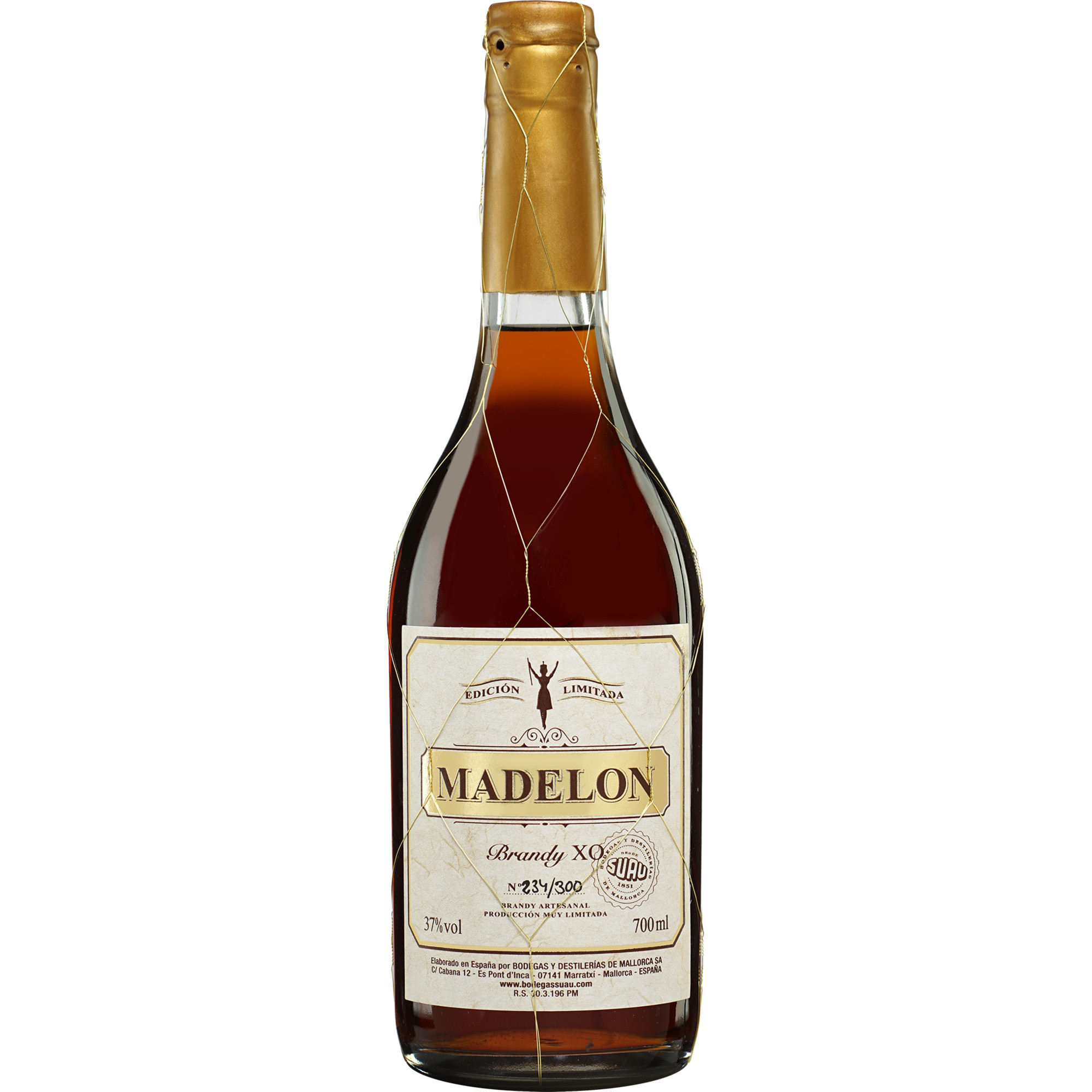 Image of Brandy Suau Madelon - 0,7 L. 0.7L 37% Vol. Brandy aus Spanien