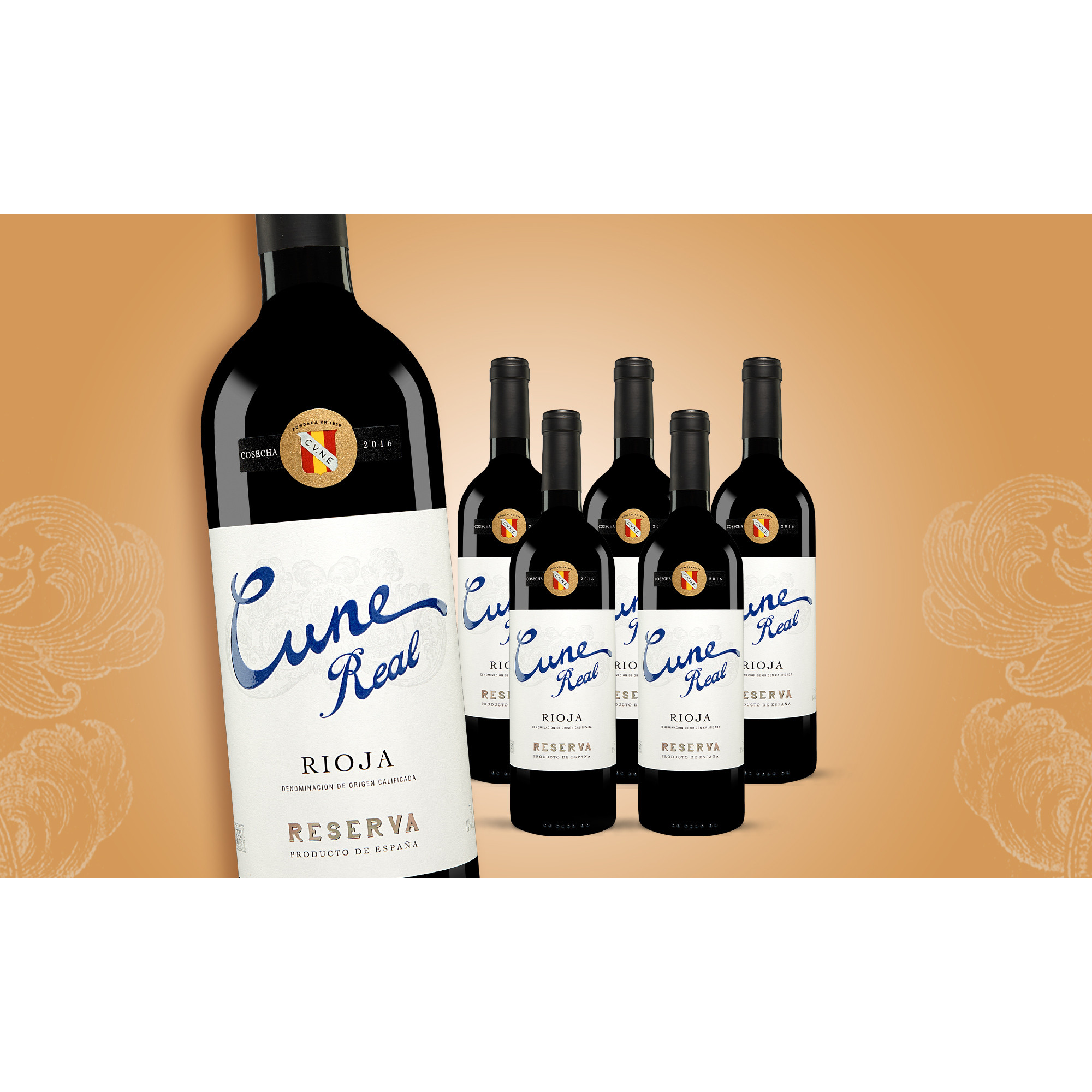 Cune Real Reserva 2016  4.5L Weinpaket aus Spanien 30715 vinos DE