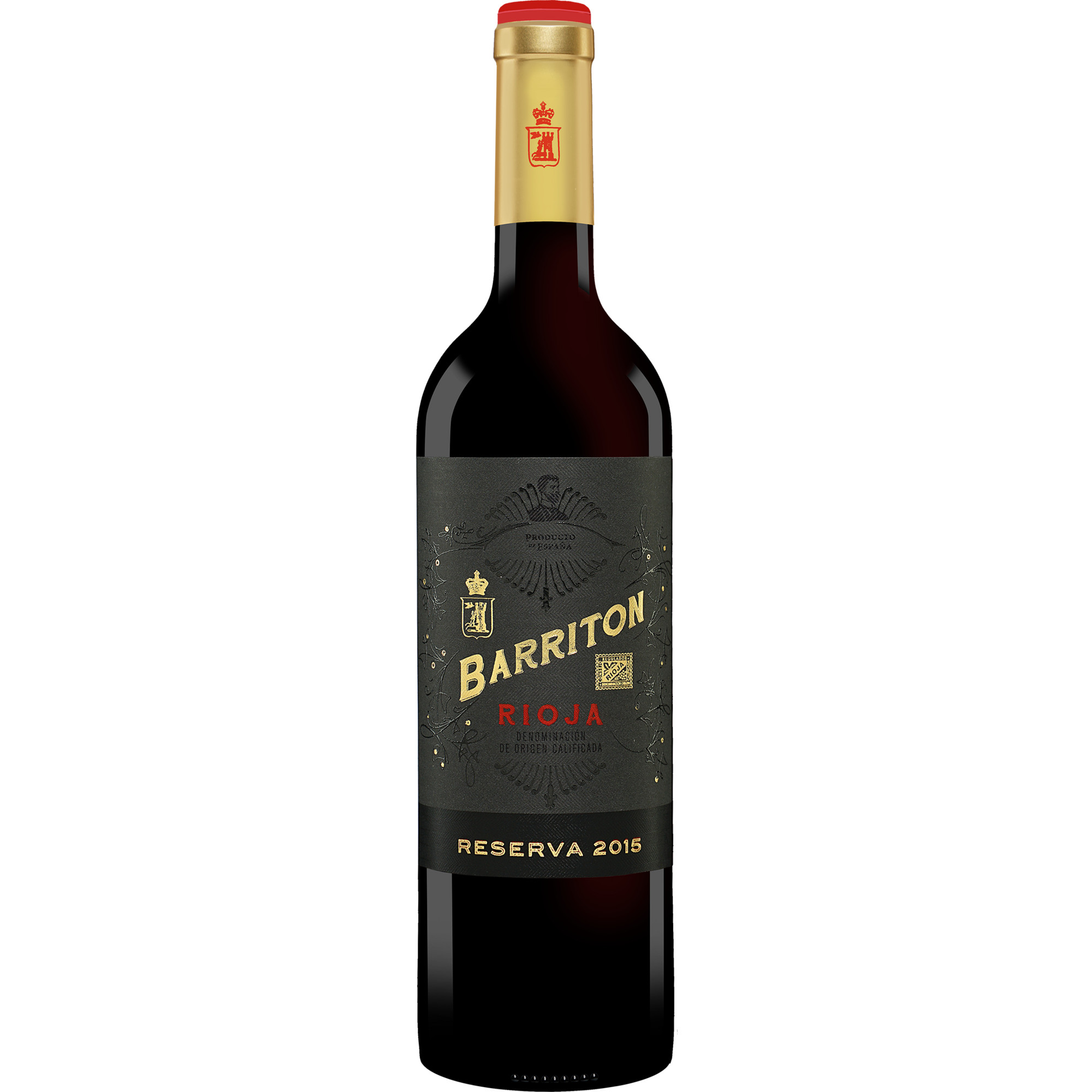 Barriton Reserva 2015  0.75L 13.5% Vol. Rotwein Trocken aus Spanien Rotwein 30832 vinos DE