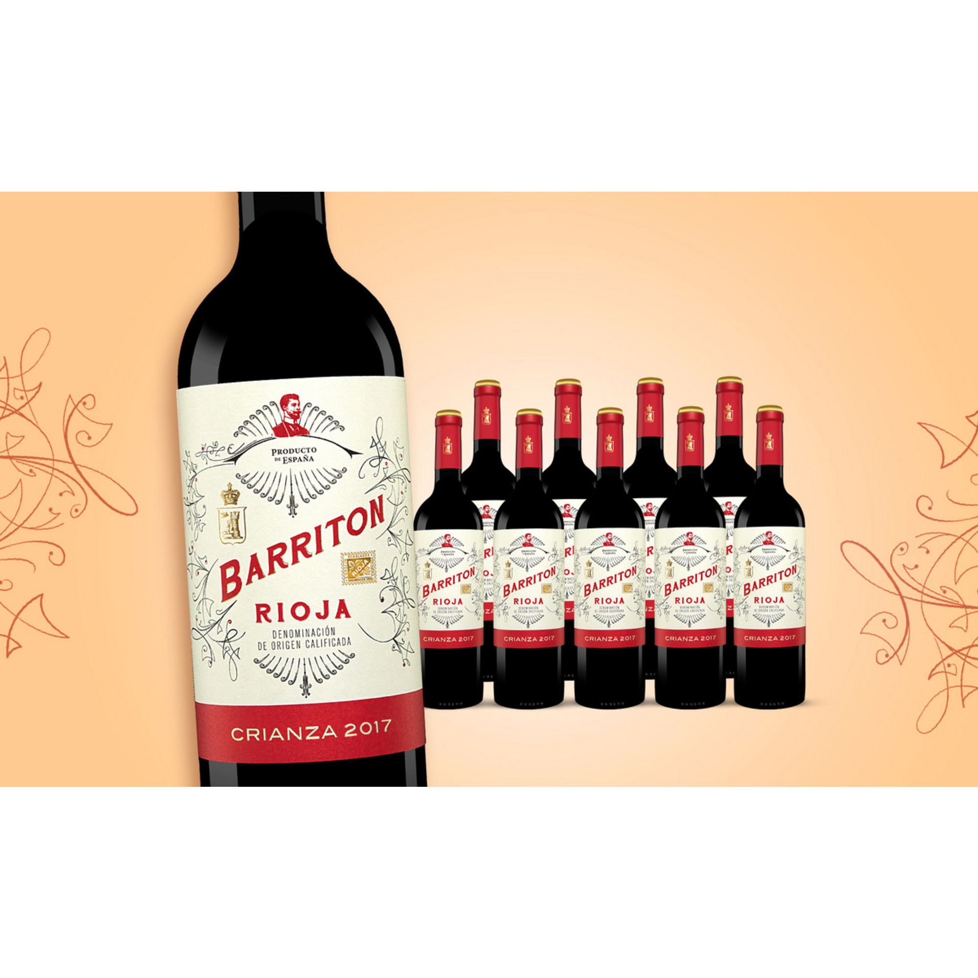 Barriton Crianza 2017  7.5L 13.5% Vol. Trocken Weinpaket aus Spanien 31200 vinos DE