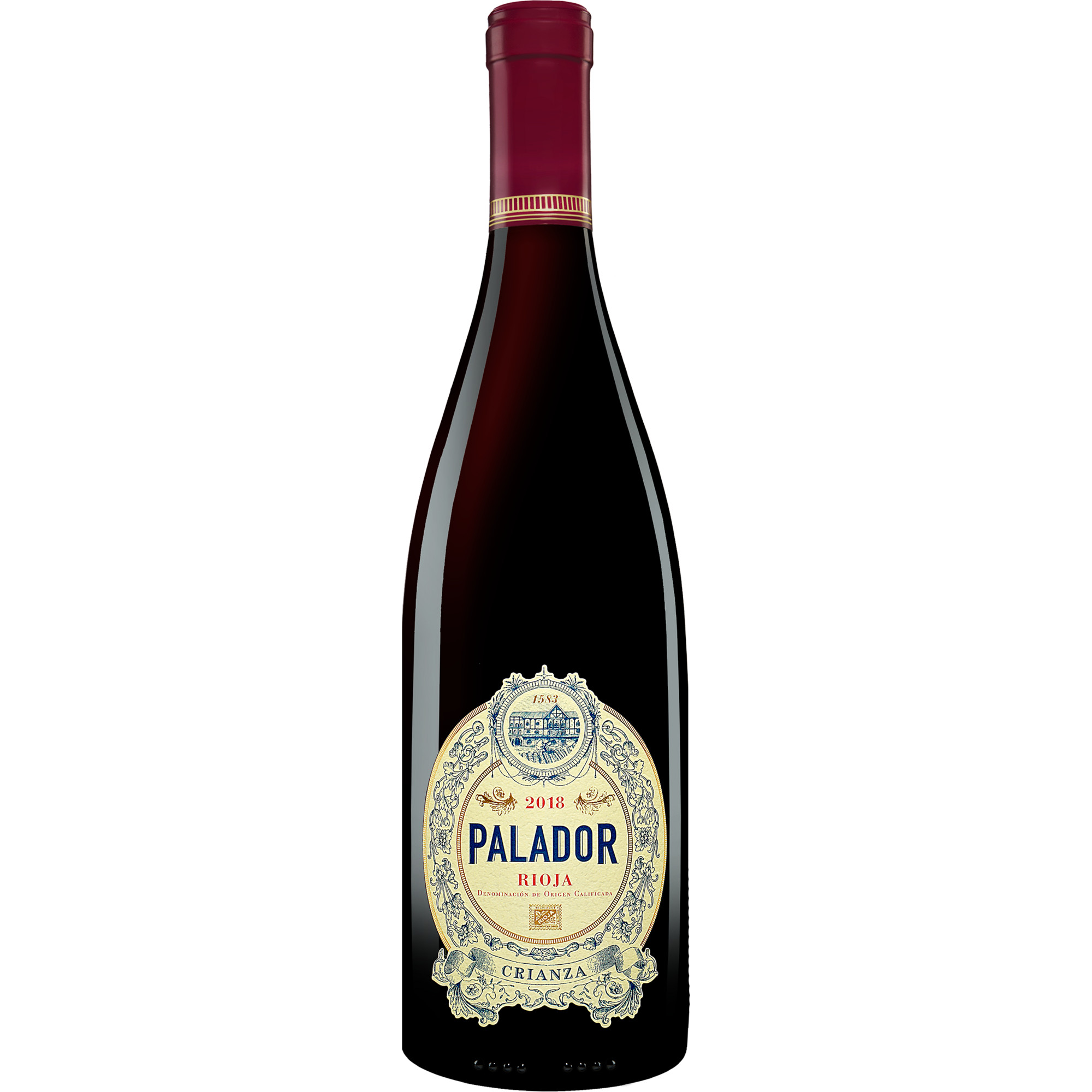 Palador Crianza 2018  0.75L 14.5% Vol. Rotwein Trocken aus Spanien Rotwein 31241 vinos DE