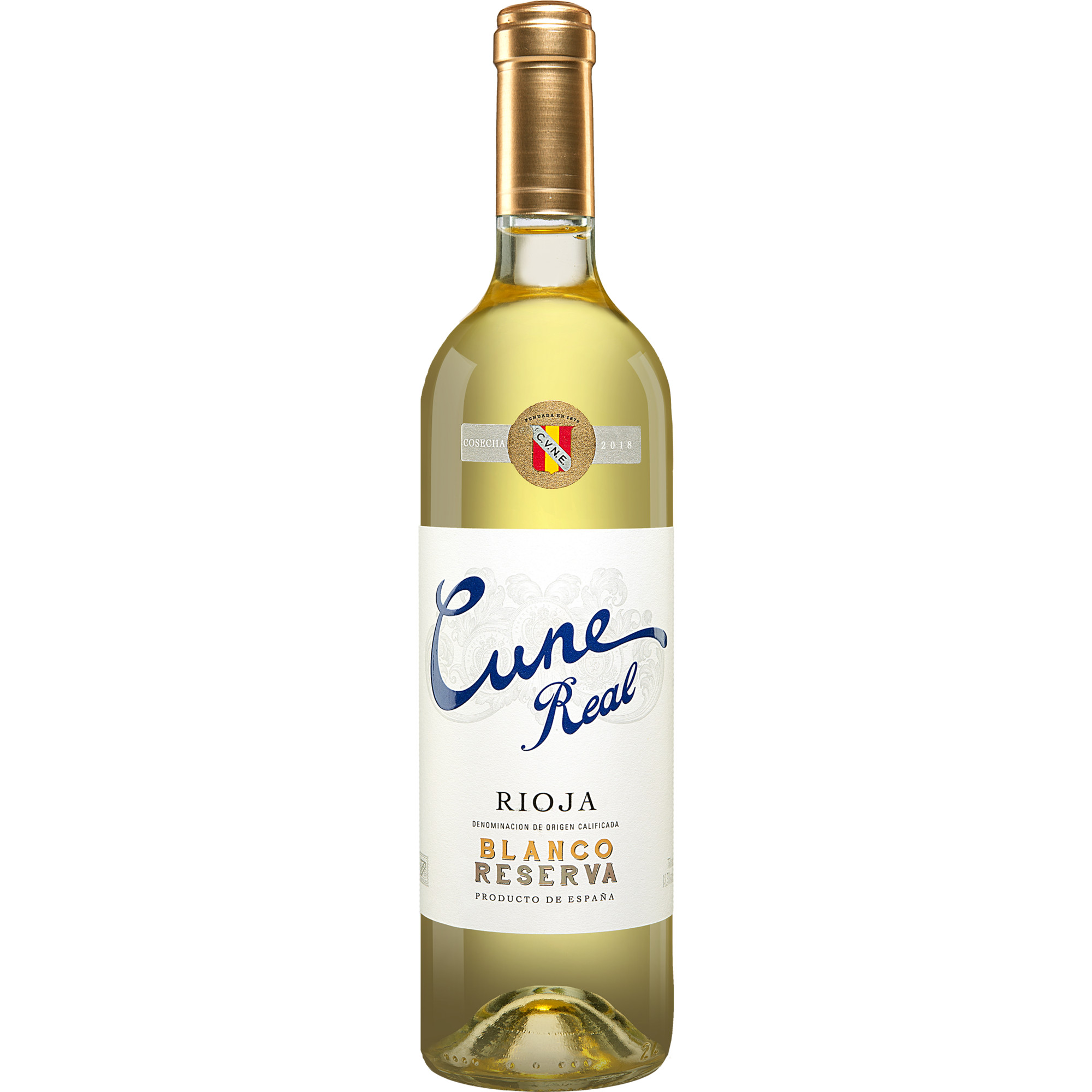 Cune Real Blanco Reserva 2018  0.75L 13.5% Vol. Weißwein Trocken aus Spanien Weißwein 31501 vinos DE