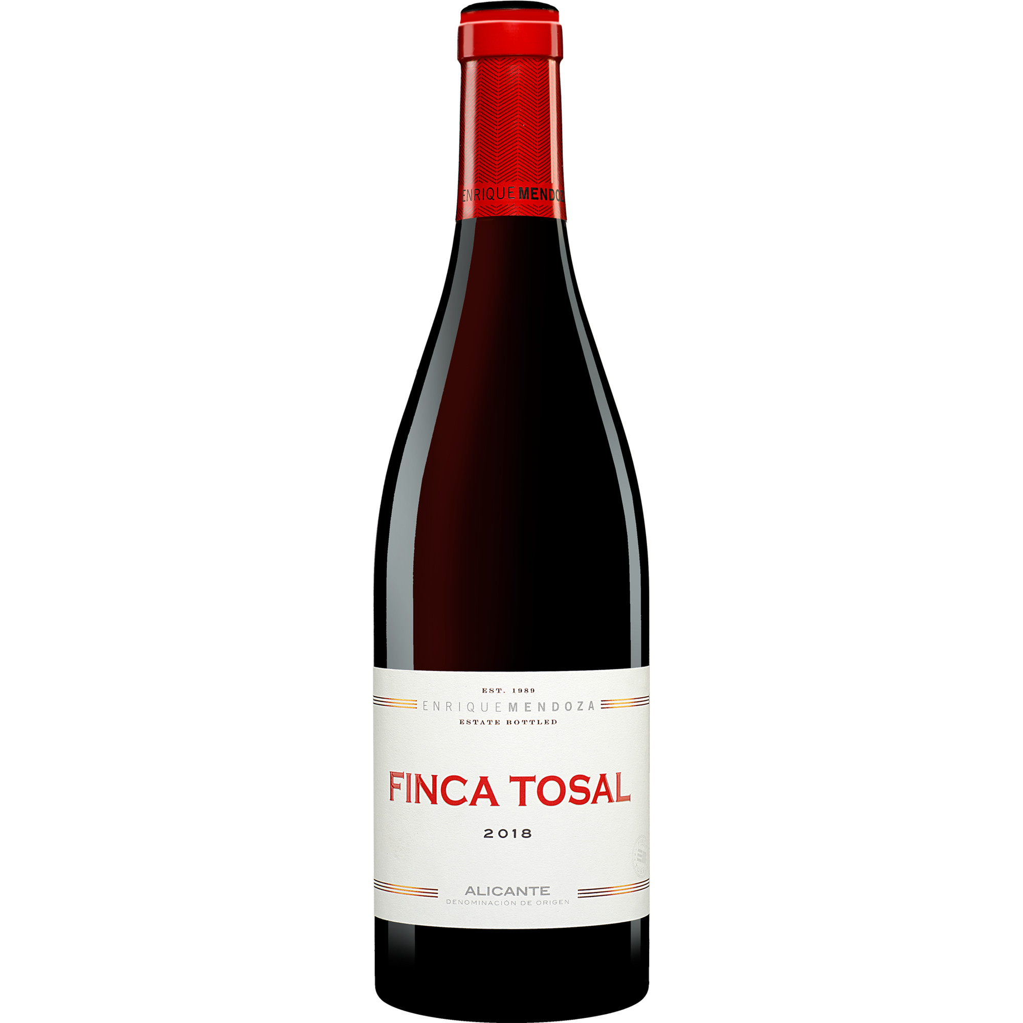 Enrique Mendoza Finca Tosal 2018  0.75L 14.5% Vol. Rotwein Trocken aus Spanien Rotwein 32054 vinos DE