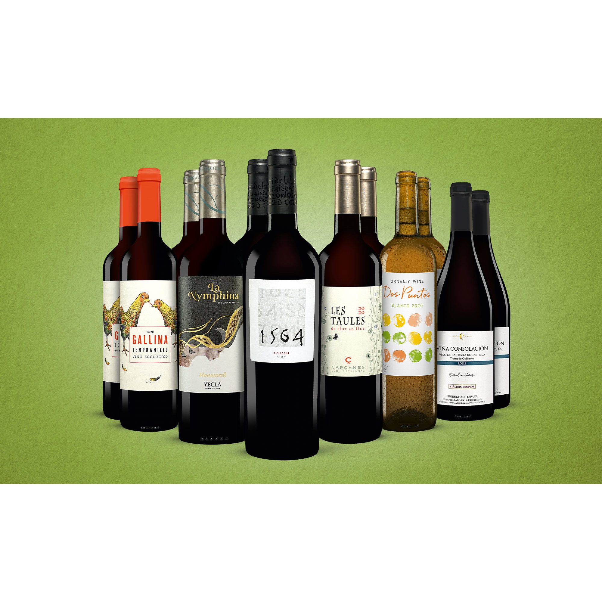 Bio-Genießer-Paket  9L Weinpaket aus Spanien 32536 vinos DE
