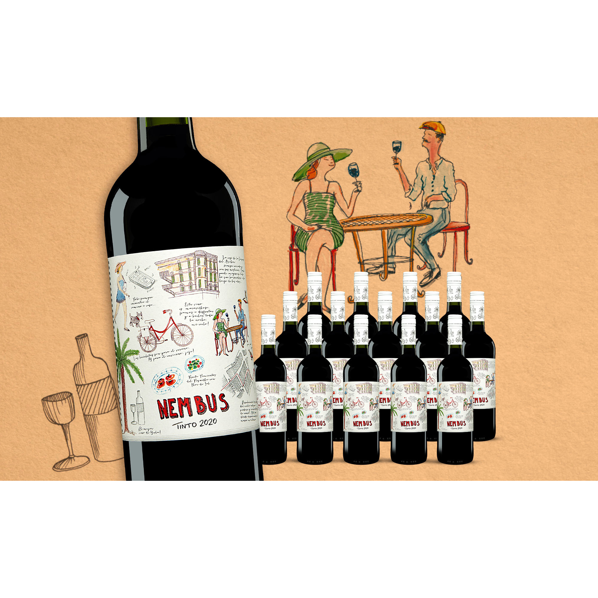 Nembus Tinto 2020  11.25L 13.5% Vol. Trocken Weinpaket aus Spanien 32628 vinos DE